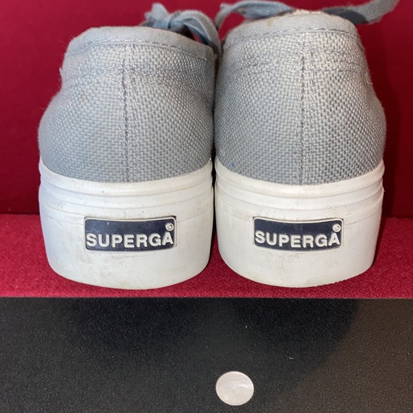 SUPERGA Gray platform sneakers - Picture 6 of 8